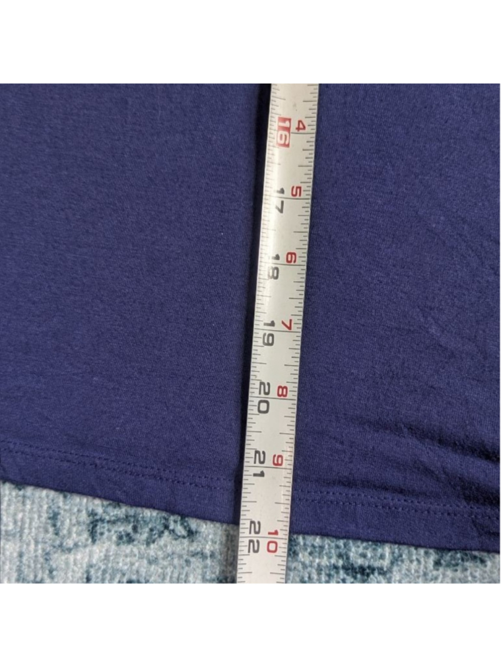 Old Navy Navy Blue Fold Over Waistband Knit A-Line Skirt M - Picture 8 of 8